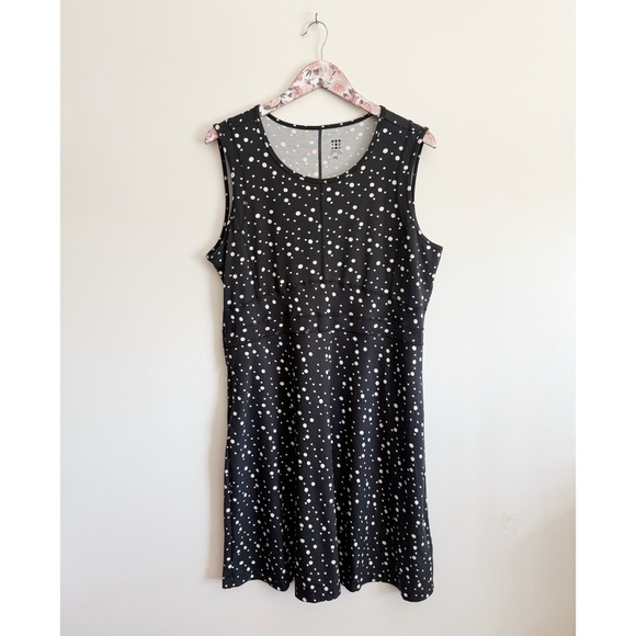 TITLE NINE Buttah Dress in Black/White Celestial Polka Dots Women’s Size XL - Picture 1 of 9